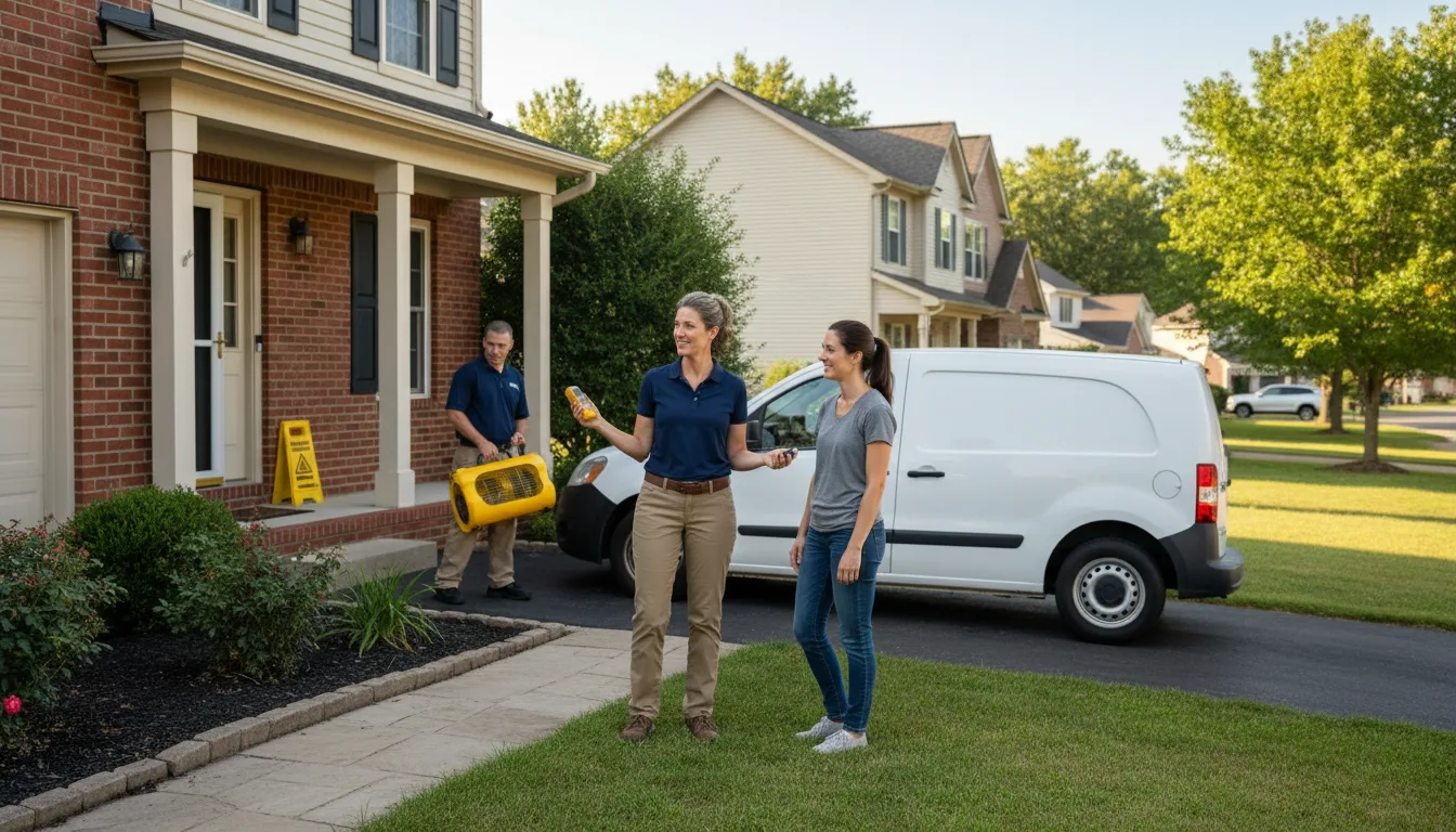 Residential water damage restoration in Clay Center, NE